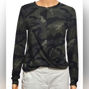 Old Navy Green Camouflage Women's Blouse